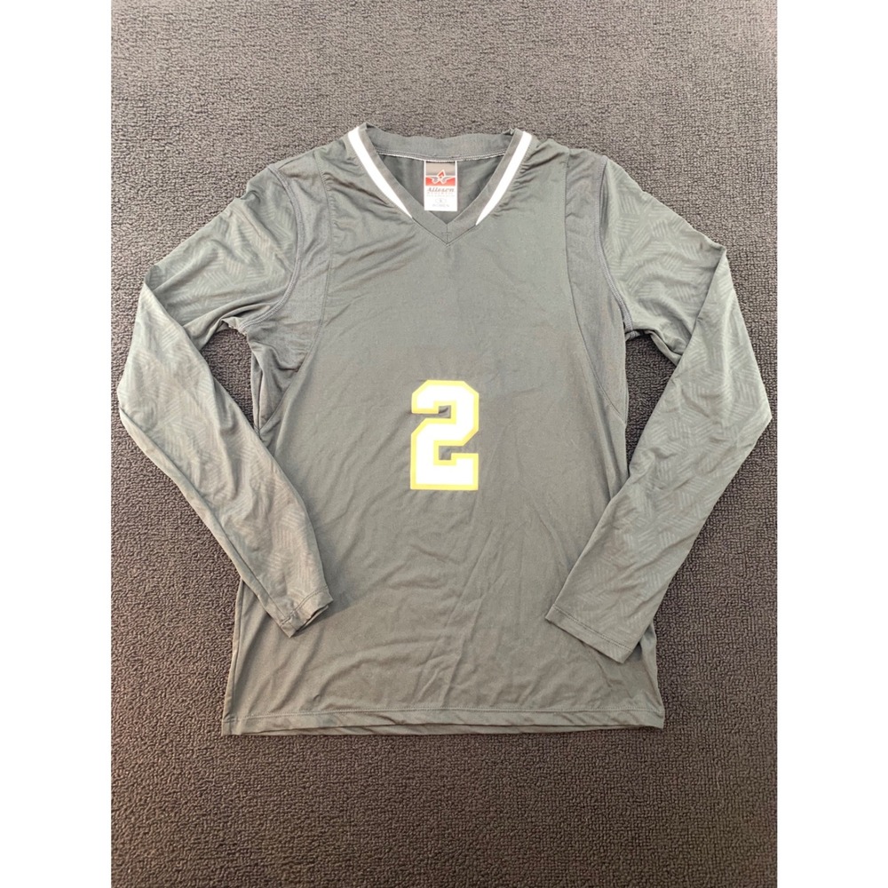 Alleson Athletic‎ Long Sleeve Soccer Jersey Number 2 Women S Black White